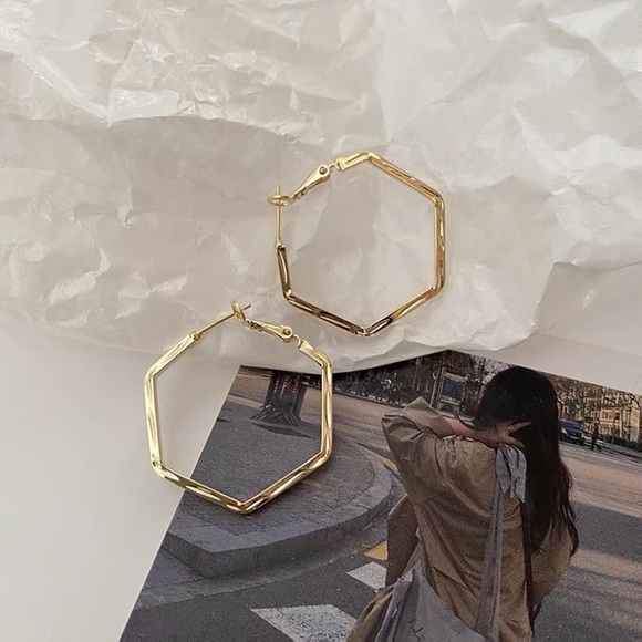 Hexopoly earrings - Picture 2 of 3